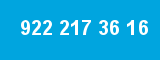 922 217 36 16 922 217 36 16
